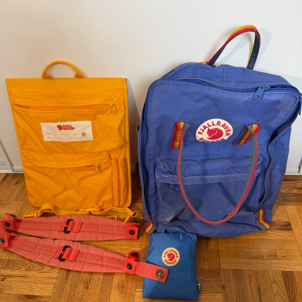 Fjall Raven Kanken Backpack Organizer Cover Pads Chest Strap